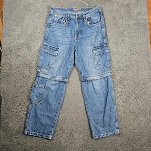 Empyre Jeans Mens 32x30 Convertible Baggy Grunge Skater Denim Y2K 90s